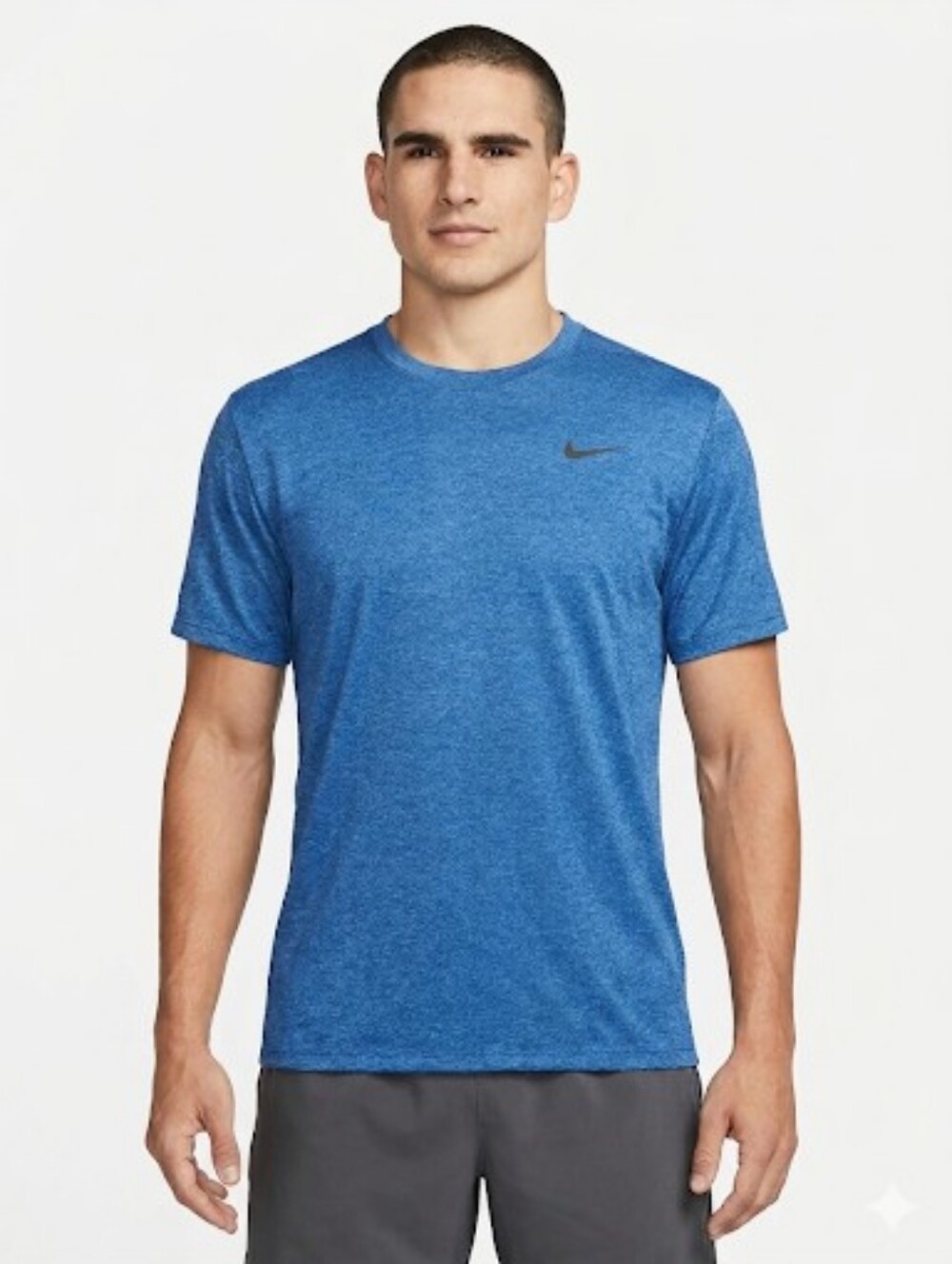 Nike Short Sleeve Tee Men's Heathered Blue Size XXL
